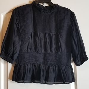 Something navy blouse